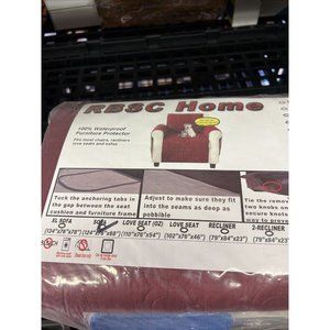 RBSC Burgundy Waterproof Furniture Protector  Sofa